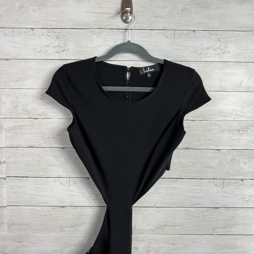 Lulus Black Conversation Piece Backless Maxi Dress - Picture 7 of 9